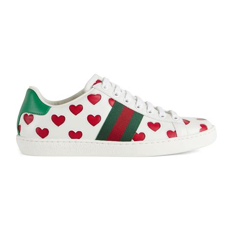 gucci not fake sneaker|gucci heart ace sneakers.